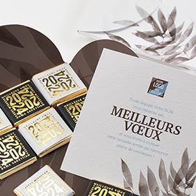 cartes 9 chocolats Thème Aquarelle